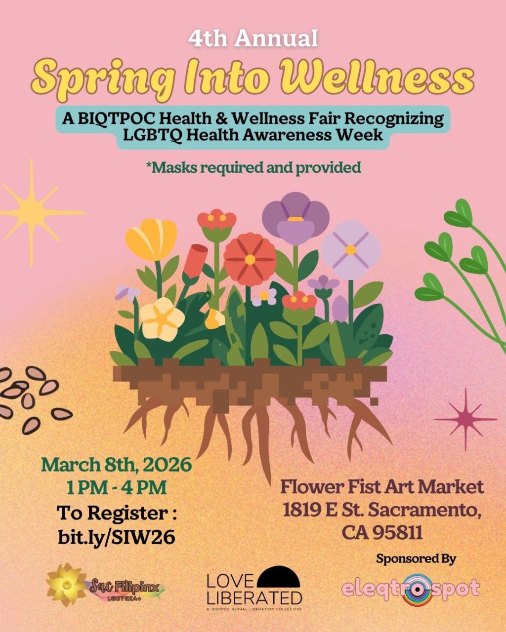 Spring Into Wellness: Health and Healing by and for Sacramento’s BIQTPOC&nbsp;Community